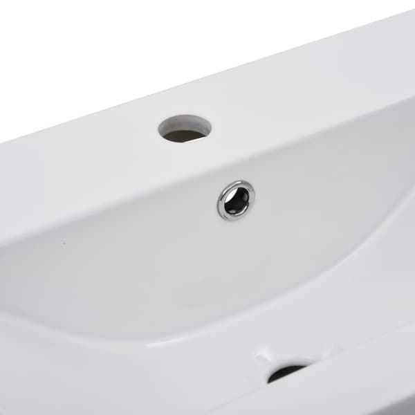 vidaXL indbygget håndvask 81x39,5x18,5 cm keramisk hvid -  Badeværelsesvaske