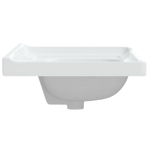 vidaXL badeværelsesvask 61x48x23 cm rektangulær keramisk hvid -  Badeværelsesvaske