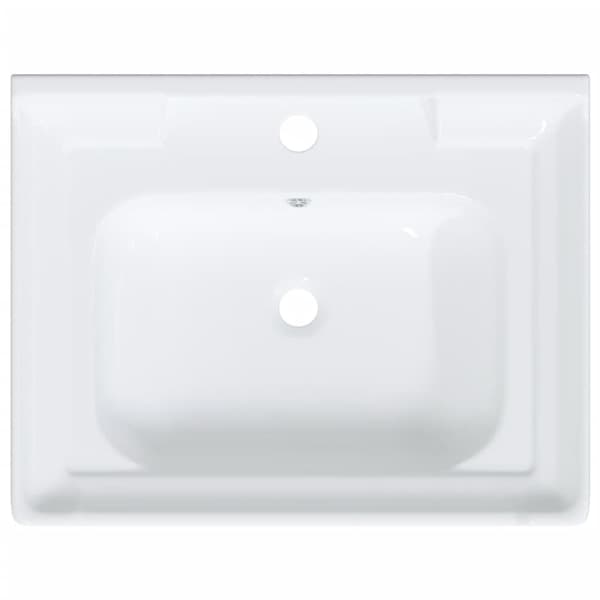 vidaXL badeværelsesvask 61x48x23 cm rektangulær keramisk hvid -  Badeværelsesvaske