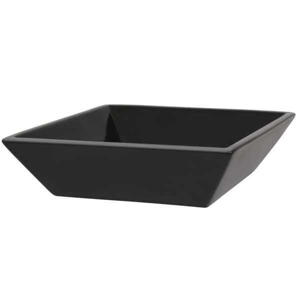 vidaXL håndvask keramik firkantet sort 41,5 x 41,5 x 12 cm -  Badeværelsesvaske