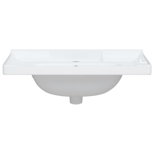 vidaXL badeværelsesvask 71x48x23 cm rektangulær keramisk hvid -  Badeværelsesvaske