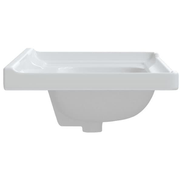 vidaXL badeværelsesvask 71x48x23 cm rektangulær keramisk hvid -  Badeværelsesvaske