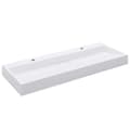 Miniatyrbild 3 av 11: The Living Store Handfat 120x46x11 cm mineralgjuten vit -  Handfat