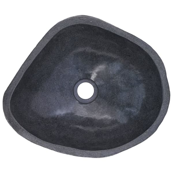 Badeværelsesvaske - Living håndvask 37-46 cm oval flodsten