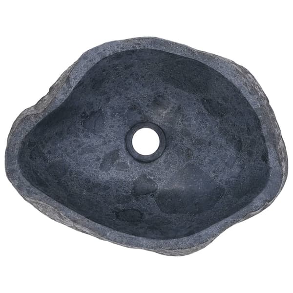 Badeværelsesvaske - Living håndvask 37-46 cm oval flodsten