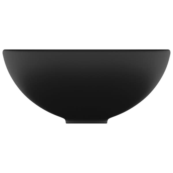 Badeværelsesvaske - Living luksuriøs håndvask 32,5x14 cm rund keramisk mat sort