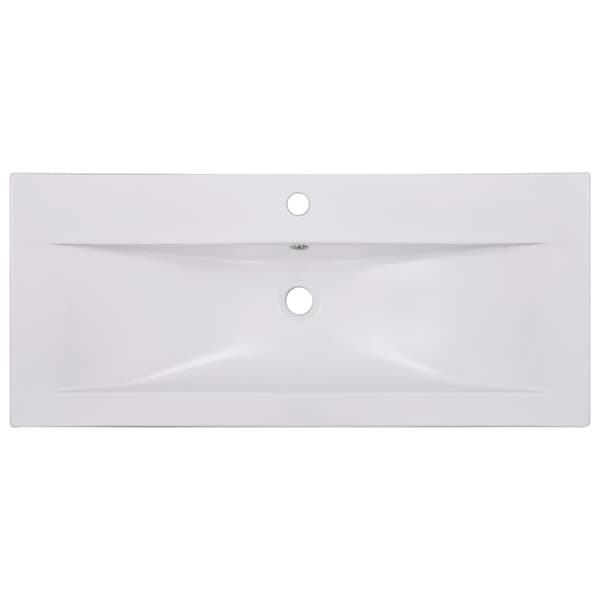 Badeværelsesvaske - Living indbygget håndvask 91x39,5x18,5 cm keramisk hvid