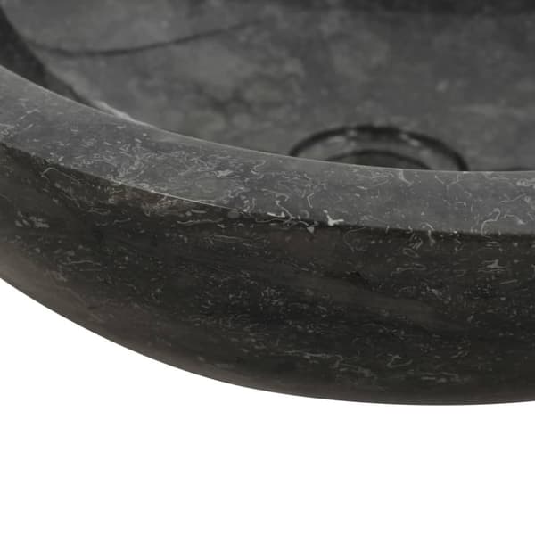 Badeværelsesvaske - Living håndvask 40 x 12 cm marmor sort