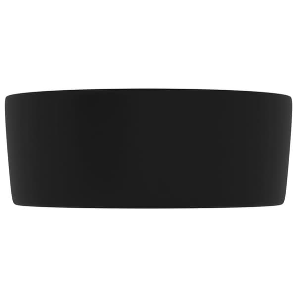 Badeværelsesvaske - Living luksuriøs håndvask 40x15 cm rund keramik mat sort