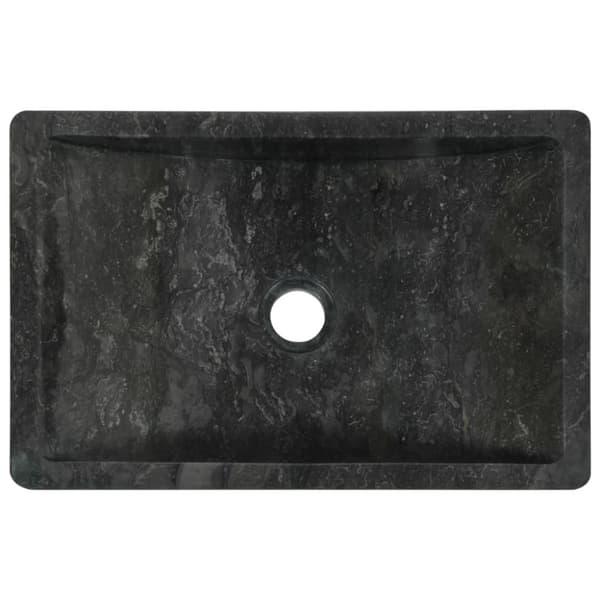 Pesuallas 45x30x12 cm marmori korkeakiilto musta - Pesuallas - Pesualtaat - Home & Living