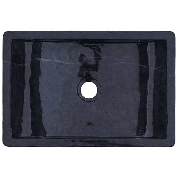 Pesuallas 45x30x12 cm marmori korkeakiilto musta - Pesuallas - Pesualtaat - Home & Living