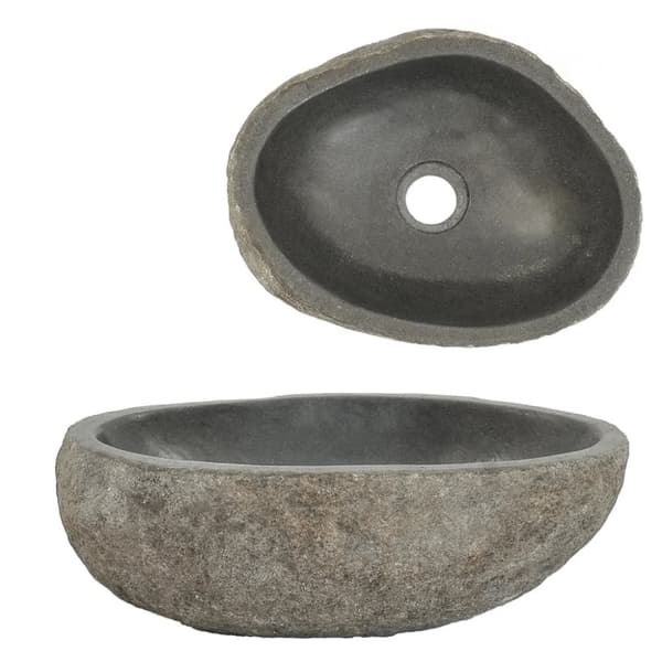 Handfat flodsten oval 29-38 cm - Handfat - Hand Fat - Home & Living