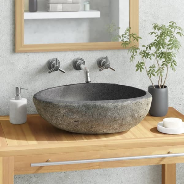 Handfat flodsten oval 29-38 cm - Handfat - Hand Fat - Home & Living