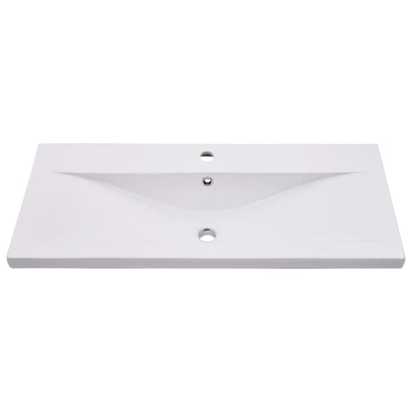 Indbygget håndvask 91x39,5x18,5 cm keramisk hvid - Vask - Vaske - Home & Living