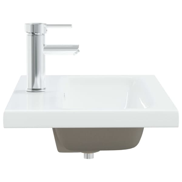 Indbygget håndvask med hane 61x39x18 cm keramisk hvid - Håndvask - Håndvaske - Home & Living