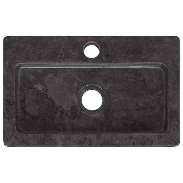Væghængt håndvask 38x24x6,5 cm marmor sort - Håndvask - Håndvaske - Home & Living