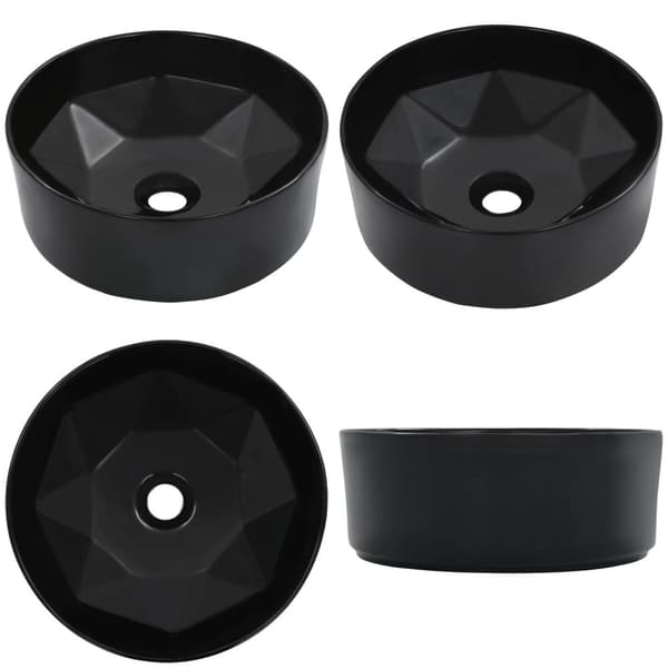Håndvask 36 x 14 cm keramik sort - Vask - Vaske - Home & Living
