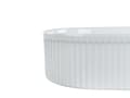 Miniatyrbillede 4 af 4: Bordpladevask Hvid keramik 49 x 31 cm blank oval badeværelsesvask Moderne stil