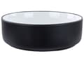Miniatyrbillede 1 af 4: Sort og hvid keramisk håndvask ⌀ 36 cm blank finish badeværelse