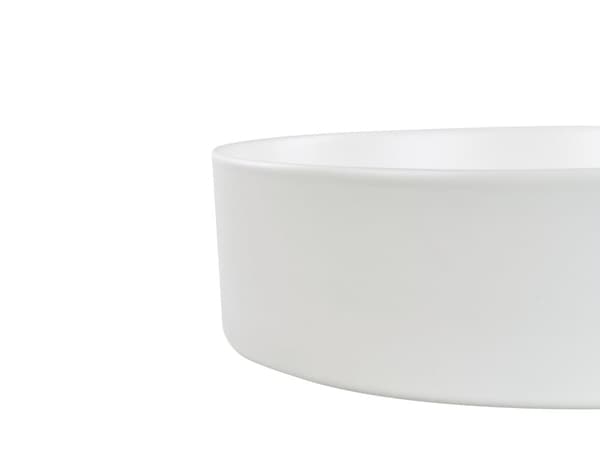 Badeværelseshåndvask hvid keramik 40 cm rund moderne design badeværelsesmøbler toilet
