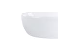 Miniatyrbillede 4 af 4: Håndvask badeværelse bordplade hvid glans keramik 48 x 34 cm oval klassisk badeværelse