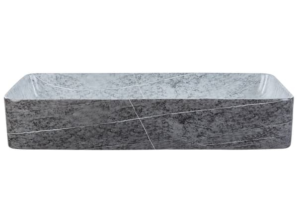 Pesuallas harmaa keraaminen 61 x 35 x 11 cm suorakulmio graniittikuvio industriaalinen tyyli