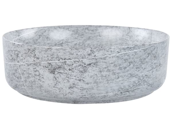 Pesuallas harmaa keraaminen pyöreä 37 cm matta graniittikuvio kylpyhuoneeseen moderni tyyli