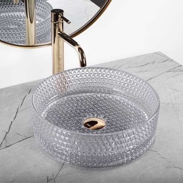 Tason päällä oleva pesuallas Rea Cristal Light Grey
