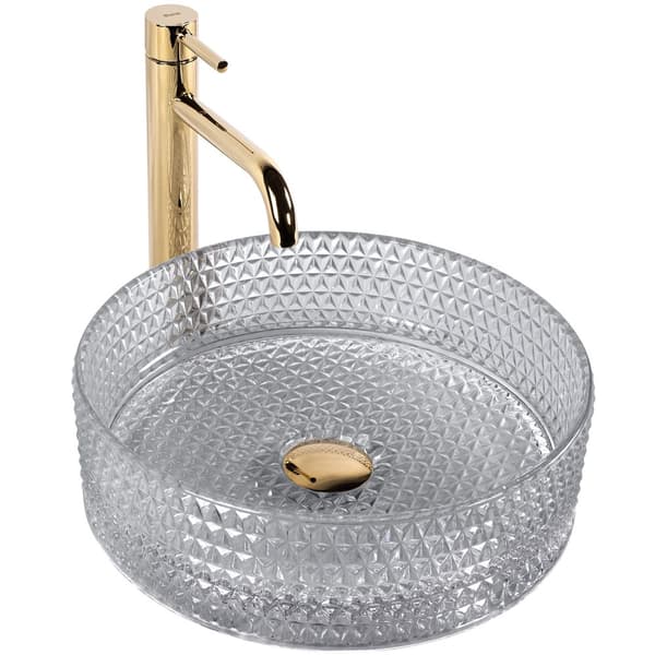 Tason päällä oleva pesuallas Rea Cristal Light Grey