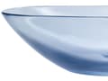 Miniatyrbilde 6 av 7: Benkeplate med blå heldekkende overflate 340 x 360 mm Semi-transparent baderomsservant