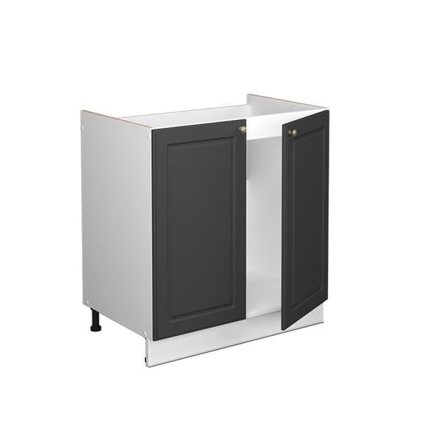 Enkel Fame-Line vaskskåp, 80x82cm utan PT, Anthracite-guld, Vit, Vicco