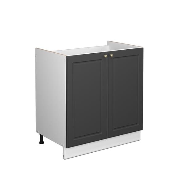 Enkel Fame-Line vaskskåp, 80x82cm utan PT, Anthracite-guld, Vit, Vicco
