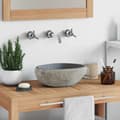 Miniatyrbild 2 av 2: Handfat flodsten oval (29-38)x(24-31) cm