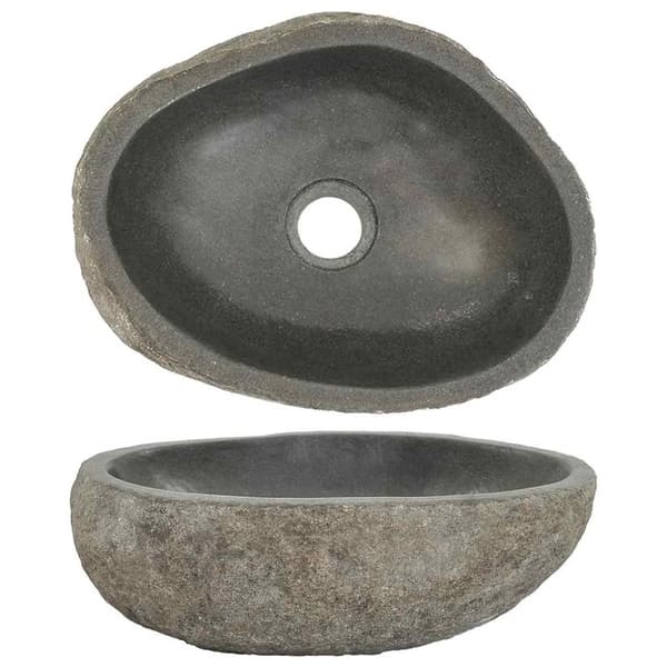 Handfat flodsten oval (29-38)x(24-31) cm