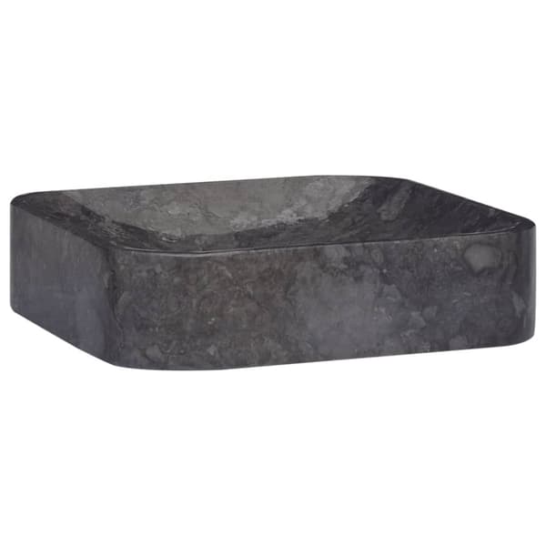 Handfat svart 40x40x10 cm marmor