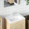 Miniatyrbild 1 av 2: Handfat vit 61x48x19,5 cm rektangulärt keramika
