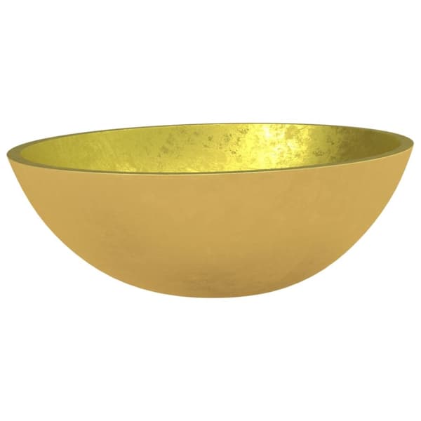 Handfat glas 50x37x14 cm guld