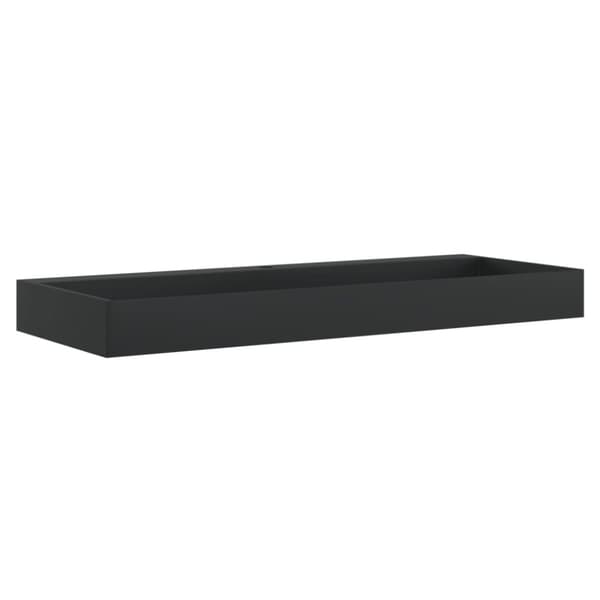 Handfat 120x46x11 cm mineralgjuten/marmor matt svart