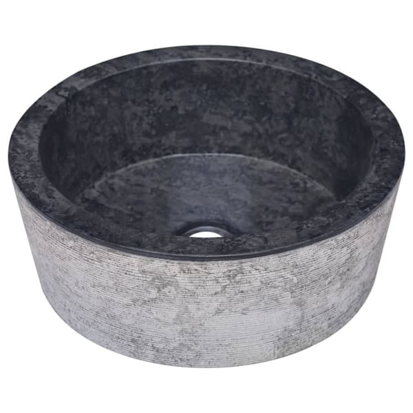 Handfat svart Ø40x15 cm marmor