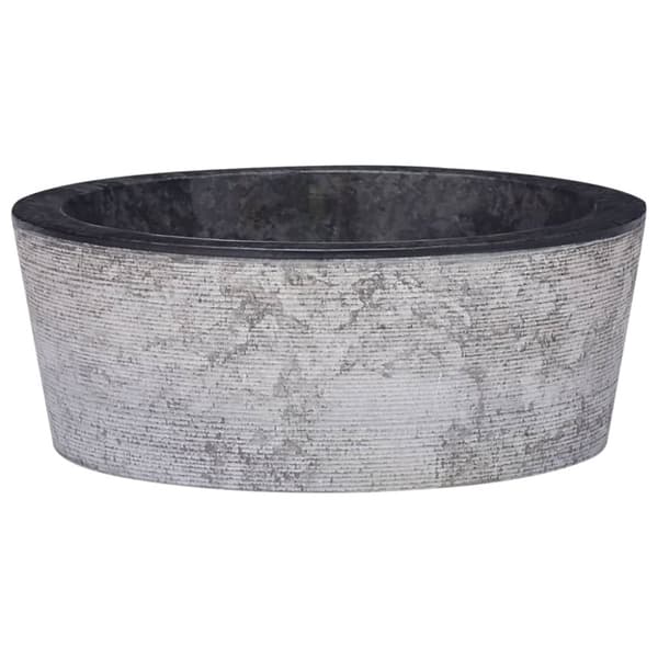 Handfat svart Ø40x15 cm marmor