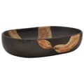 Miniatyrbild 2 av 2: Handfat svart oval 59x40x14 cm keramik