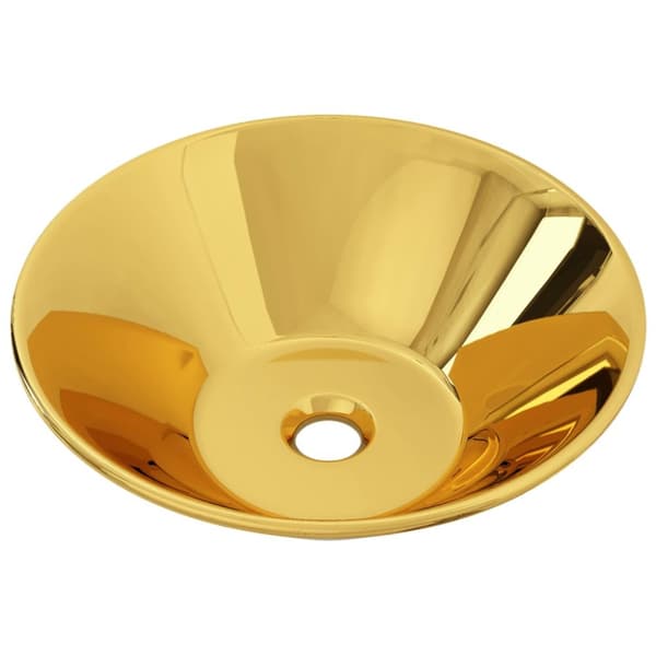 Handfat 42x14 cm keramik guld