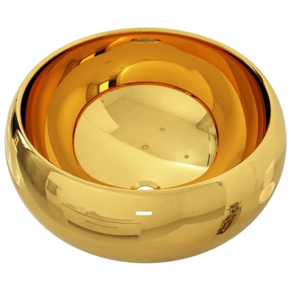 Handfat 40x15 cm keramik guld