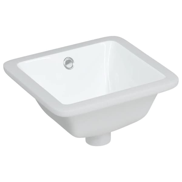 Handfat vit 30,5x27x14 cm rektangulär keramik
