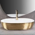 Pikkukuva 3 / 6: PÖYTÄTASON PESUALLAS REA AURA 61 BRUSH GOLD WHITE