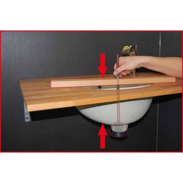 KS Tools 2-delat tvättställsinstallationsset 123.0080