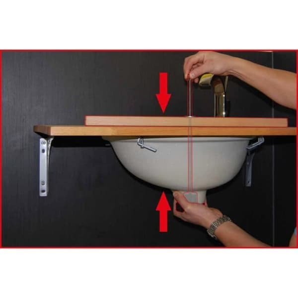 KS Tools 2-delat tvättställsinstallationsset 123.0080