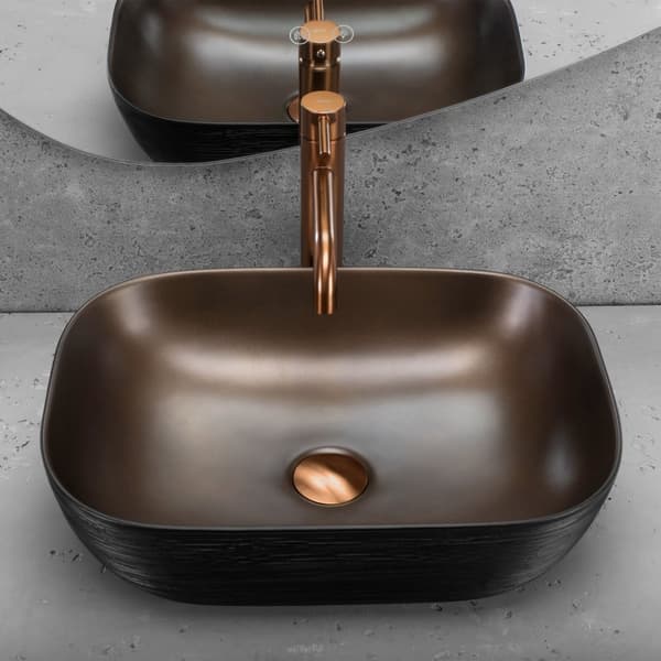 JALUSTALLINEN PESUALLAS REA BELINDA BRUSH COPPER