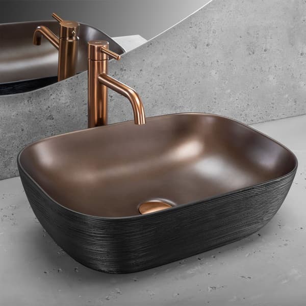 JALUSTALLINEN PESUALLAS REA BELINDA BRUSH COPPER