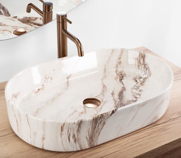 HÅNDVASK PÅ PIEDESTAL REA NADIA 60 GREY
